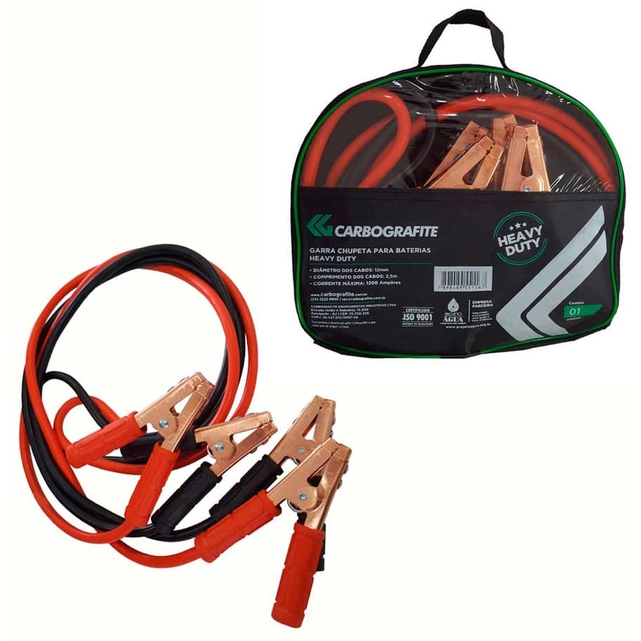 Garra Chupeta Heavy Duty Carbografite 2,50mt Cabo 12mm