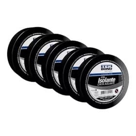 Kit 5 Fita Isolante Uso Geral Antichamas 19mm X 20m Tekbond