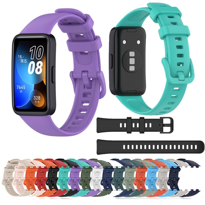 Para Huawei Band 8 9 10 Smartwatch Relógio Inteligente Substituição Pulseira De silicone
