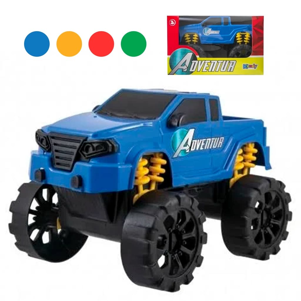 Carrinho de Brinquedo Adventur 30cm Cores
