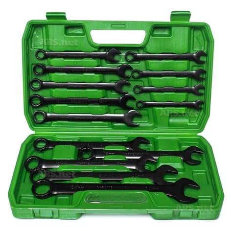 Kit Jogo De Chave Combinada 8 A 24 mm Boca Estrela  Aço Cromo Profissional Maleta 14 Peças