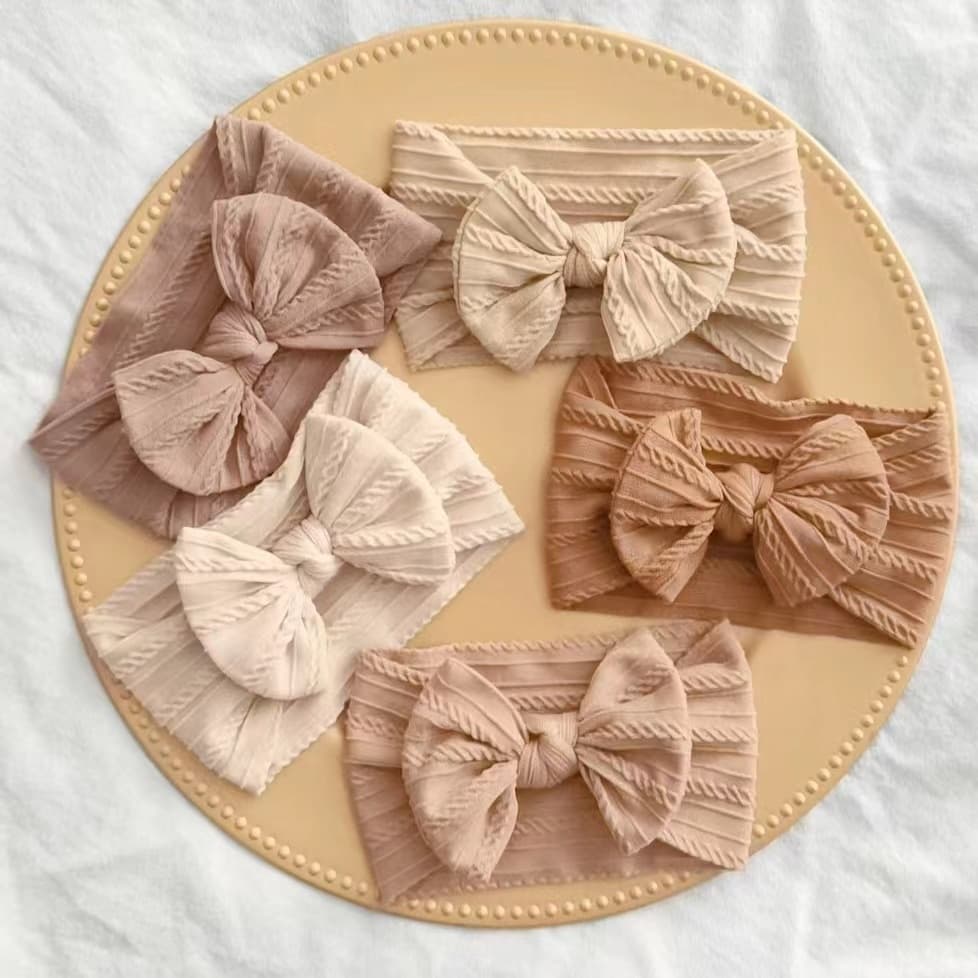32 Cores Fita De Cabeça De Bebê Para Crianças Bowknot Headwear Cabos Turban Elástica Cabelo Acessórios