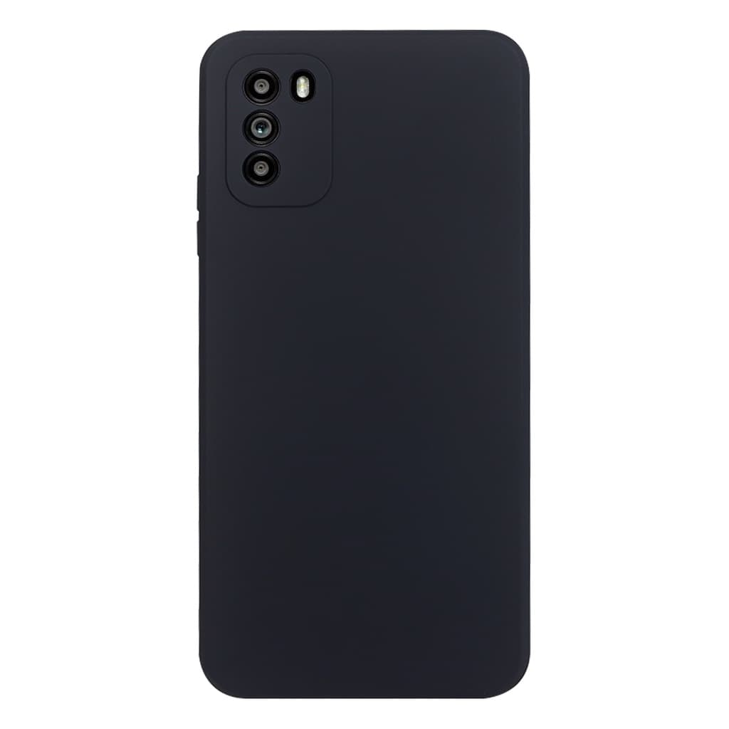Capa Aveludada Preta + Película De Hydrogel HD Compatível Para Xiaomi Mi Poco M3 6.53