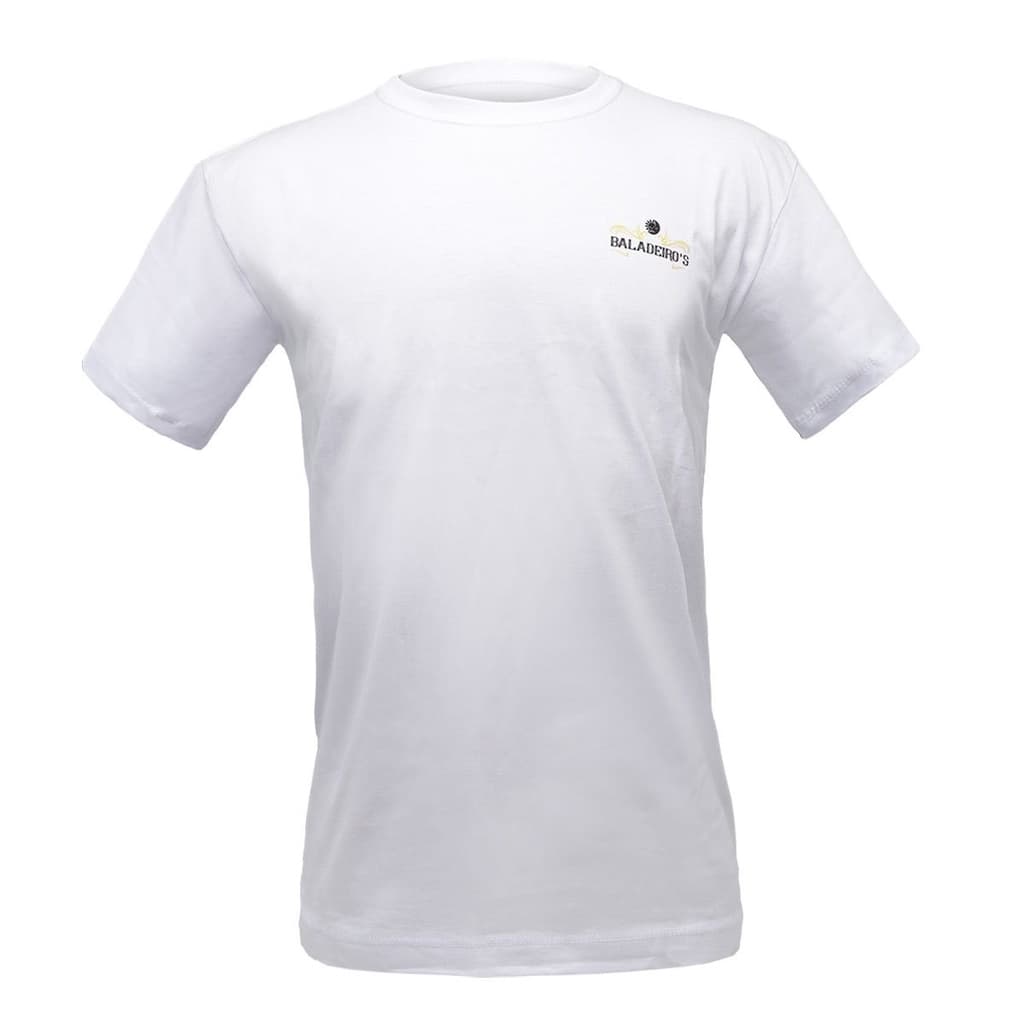 Camiseta Unissex Manga Curta Tshirt 100% Algodão Básica Branca Baladeiros