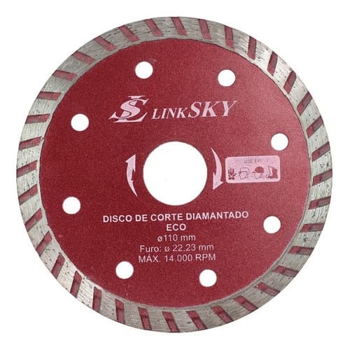 Disco Concreto Turbo Para Esmerilhadeira Furo 22mm