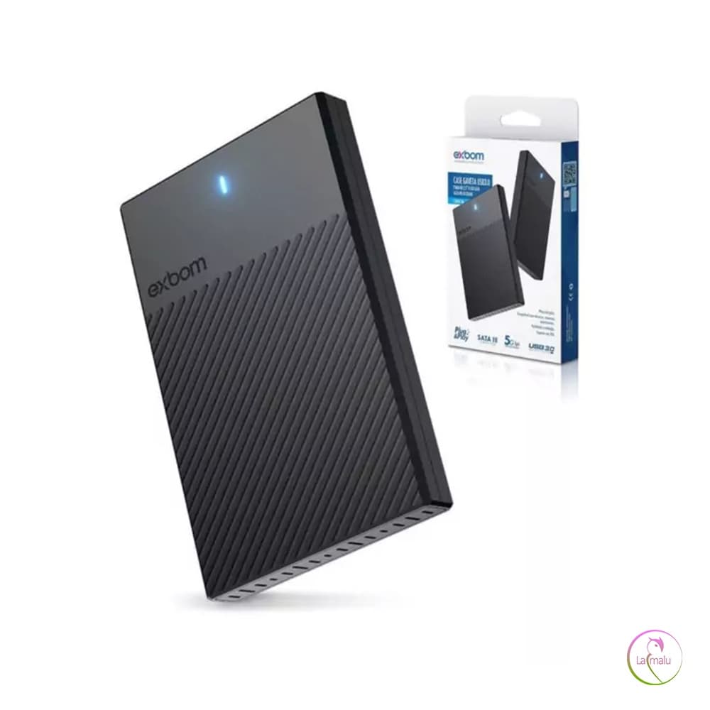 Case para HD 2,5 SATA USB 3.0 EXBOM - CGHD-36 Gaveta para HD