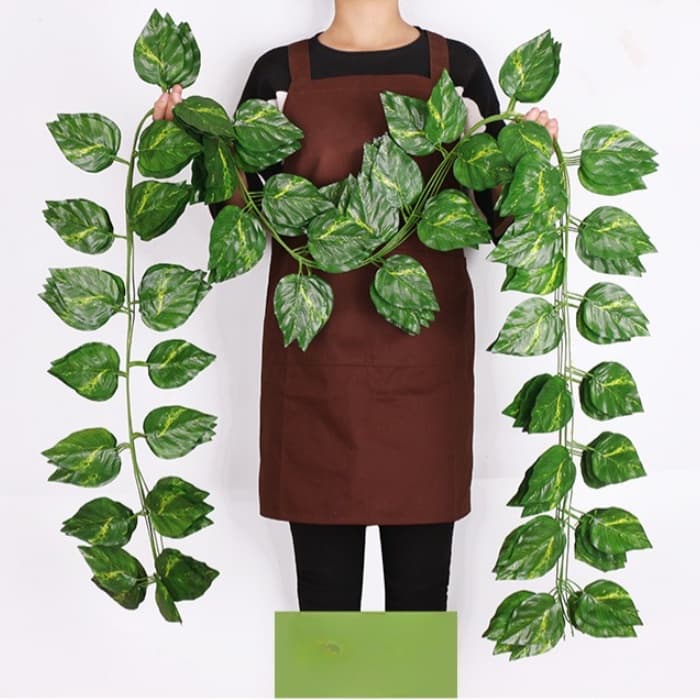 240cm Folhas De Plantas Artificiais Penduradas Hera Super Grande Folha Verde Guirlanda Falsa Flores Decoração De Parede