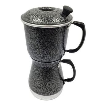 Cafeteira Aluminio Extra Forte Cafeteira Econômica Manual Preta Italiana