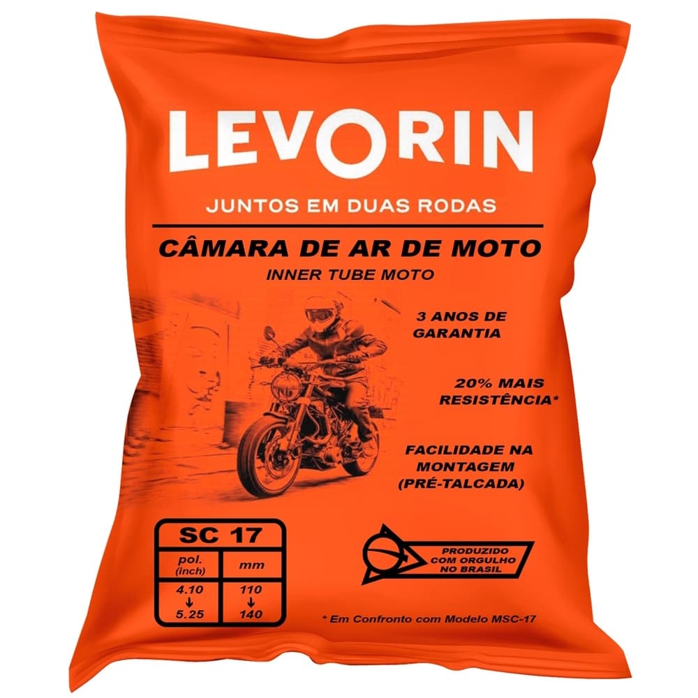 Câmara Ar Moto Bros 17 Enduro Sc Levorin