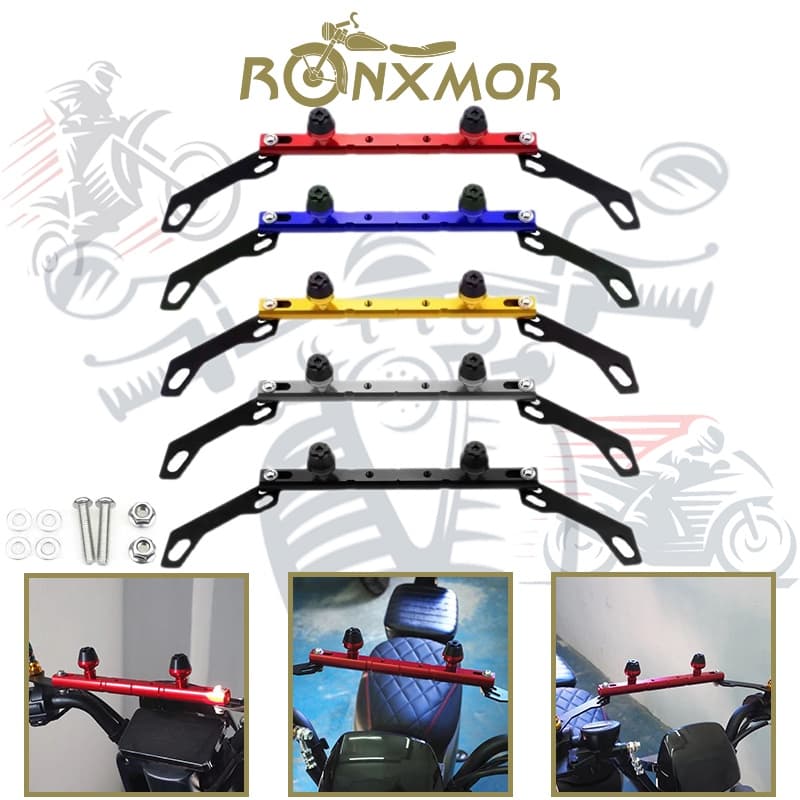 RONXMOR Guiador De Motocicleta CNC Liga De Alumínio Suporte De Expansão Multifuncional Base De Espelho Instalar Adequado