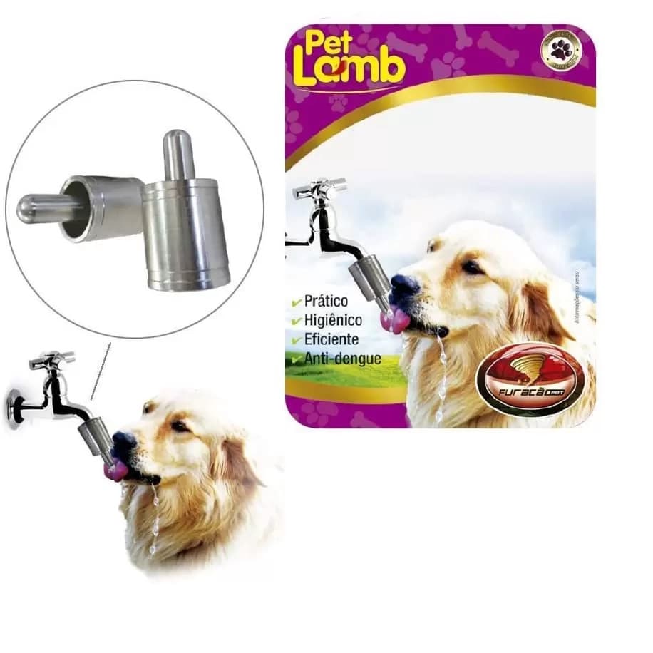 Bebedouro Furacão Pet Automático de Alumínio para Torneira