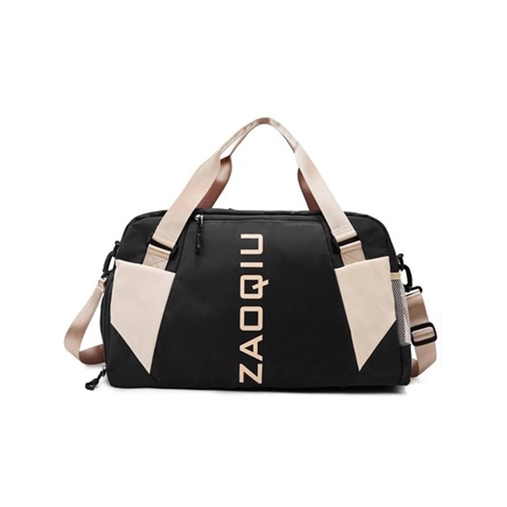 Bolsa feminina esportiva fitness nylon impermeável de academia com alça transversal