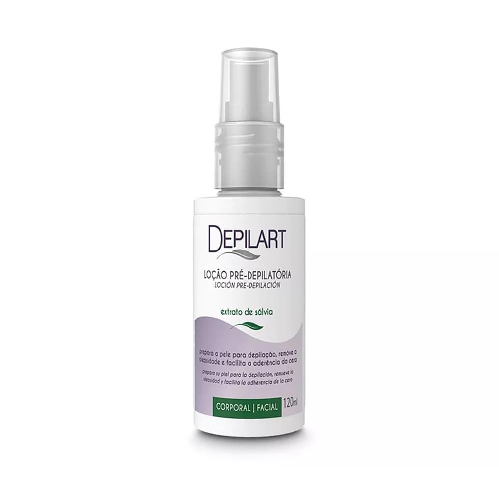 Loção Pré Depilatória Extrato de Sálvia 120ml Depilart