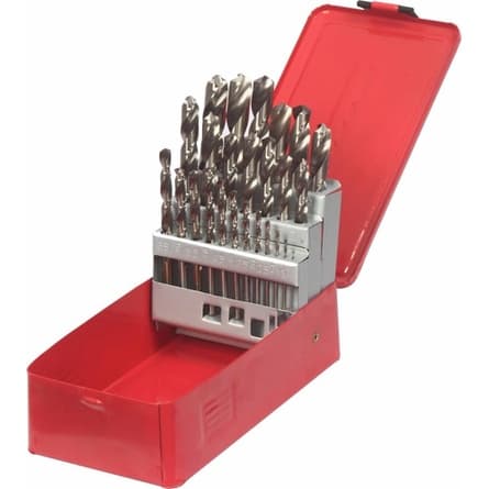 Kit Jogo De Brocas P/ferro C/25pçs Caixa Metálica