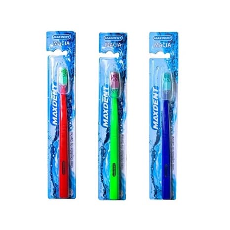 Escova Dental Adulto Cerdas Macia + Protetor de Cerdas Maxdent