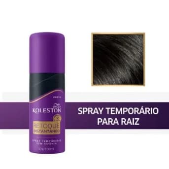 Retoque Instantâneo Koleston Wella Spray Preto 100ml