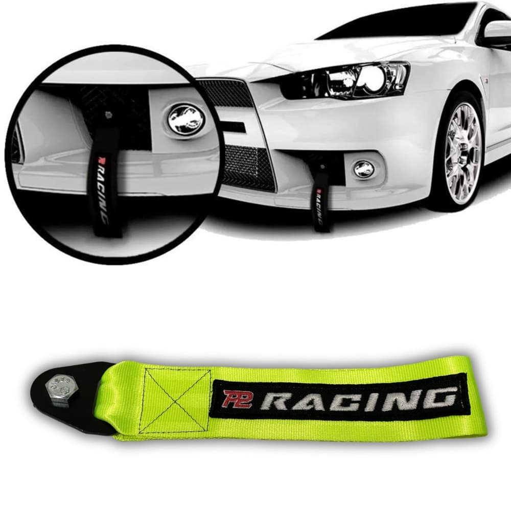 Cinta Reboque Engate Verde Fluorescente Tow Strap
