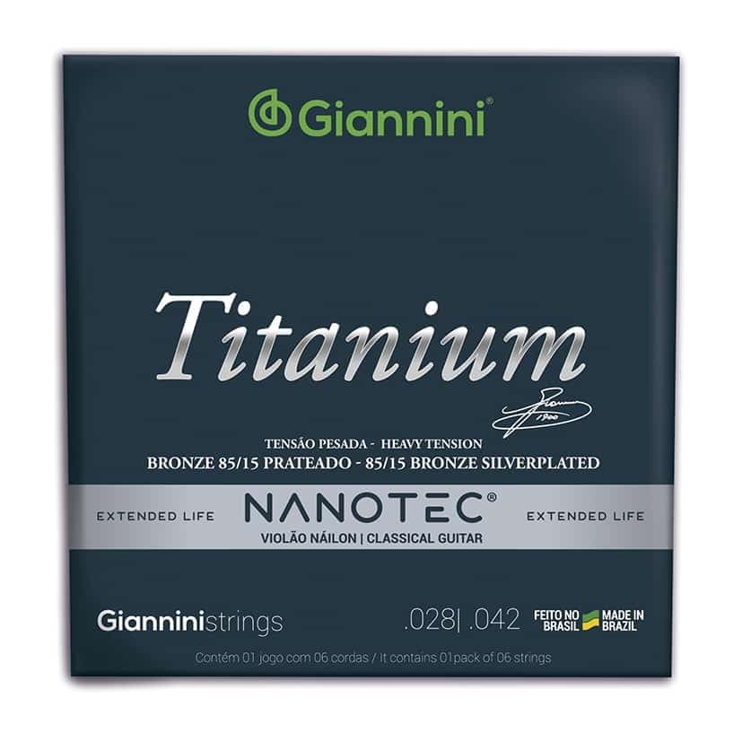 Encordoamento Giannini Violão 028 GENWTA PN Nanotec 85/15