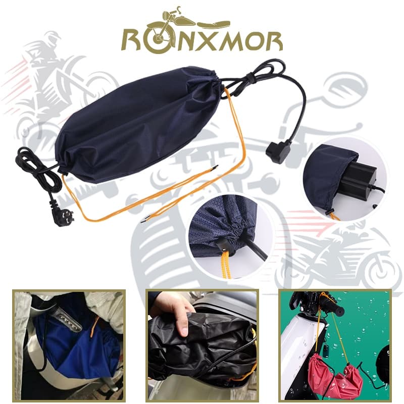 RONXMOR 1PC Carregador De Bicicleta Elétrica Capa De Chuva Bolsa Veículo Elétrico Protetora À Prova D'água Carregamento
