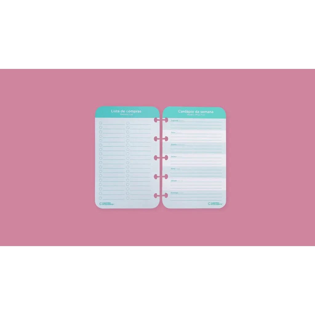 Meals &amp; Grocery List CADERNO INTELIGENTE - Único