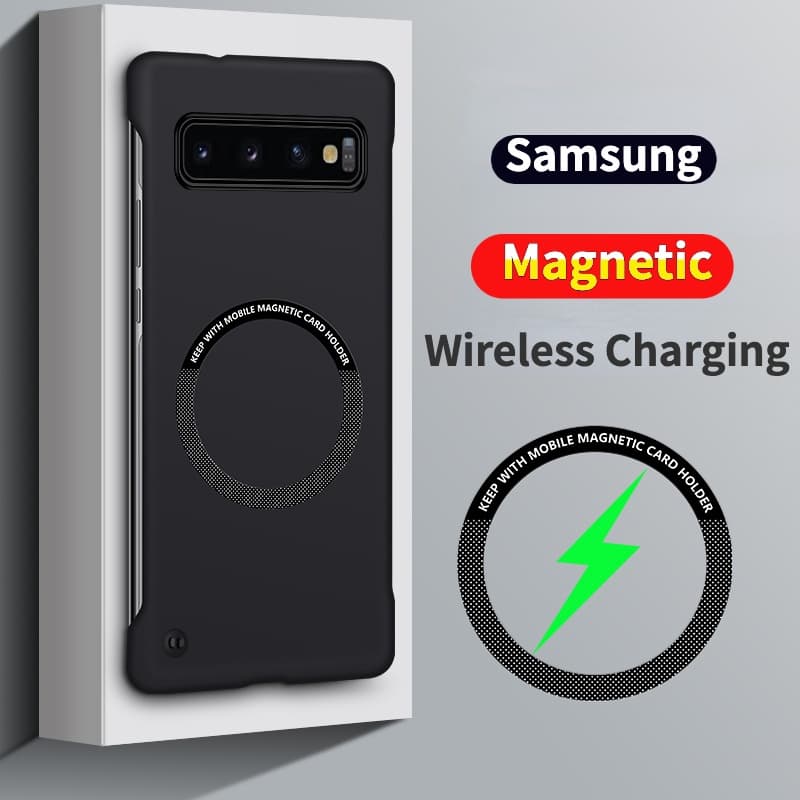 Capa Para Telefone Samsung S10 Plus S9 S10 + S20 Ultra 5G FE 4G PC Rígida À Prova De Choque Pára-Choques Sem Moldura Fina Mate Magnética Tampa Traseira Anti Impacto Capinha Phone Case