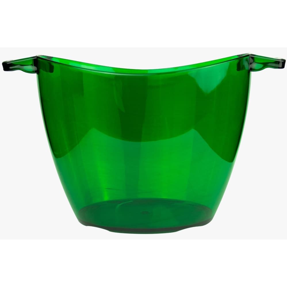 Balde Gelo Oval Champanheira Acrílico 5L Verde Escuro 01 un