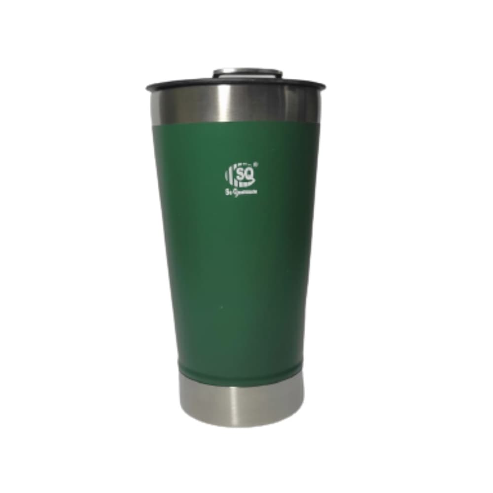 Copo Isotérmico com Tampa 502ml Verde Escuro