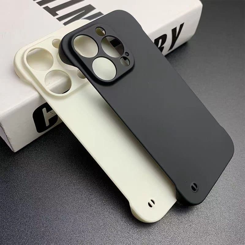 Ultra Fino Duro PC Caso Sem Moldura Para iPhone 15 16 17 14 Pro Max 13 12 11 14 Plus Fosco Capa Traseira