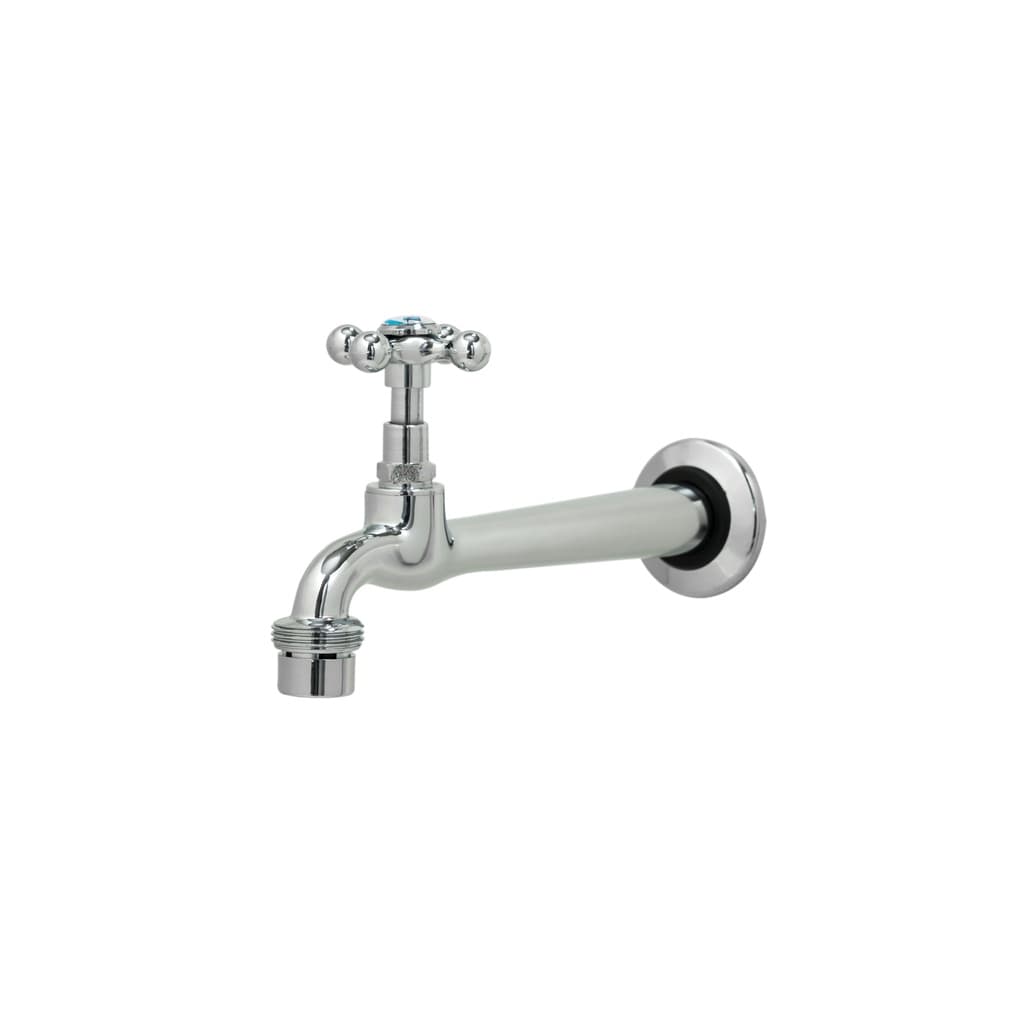 Torneira Pia Tanque 22cm Com Arejador 100% Metal Parede C-33