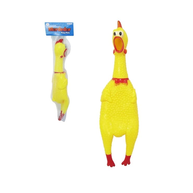 Brinquedo para Cães Frango com Som 30cm