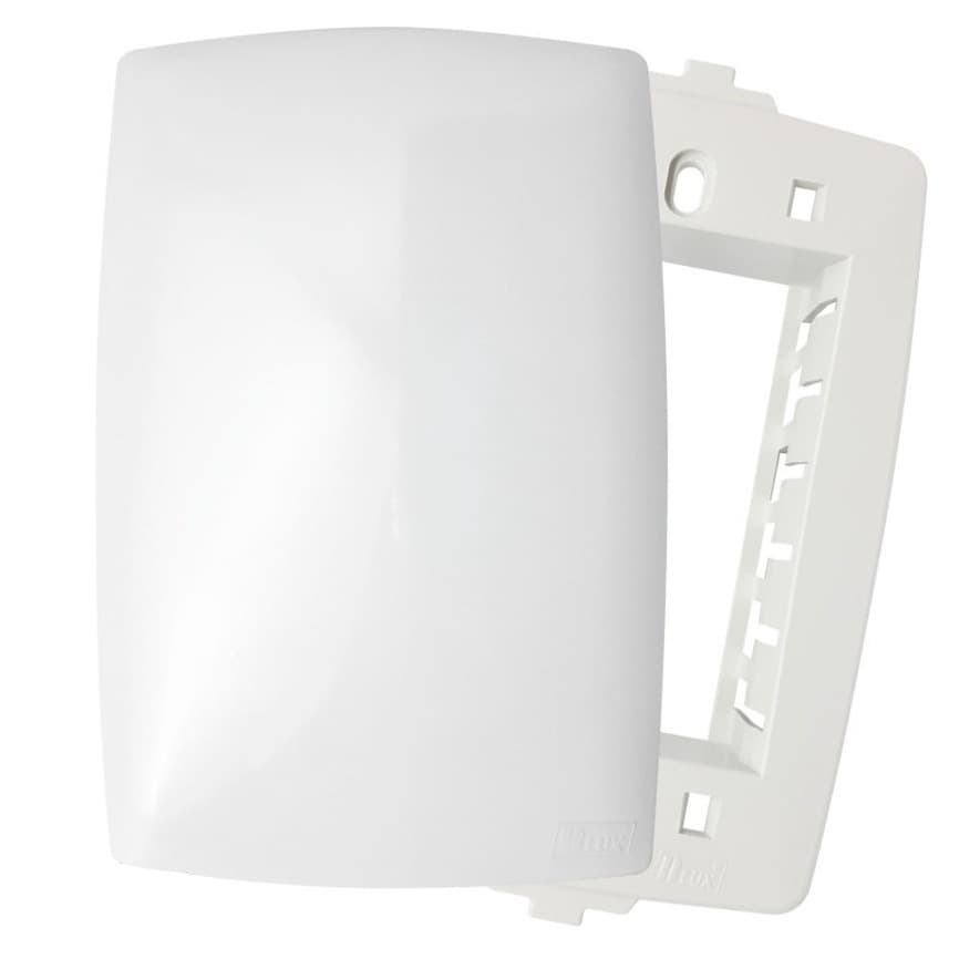 Placa Cega 4X2 Tampa C/ Suporte Parafusos Branca Blux Home