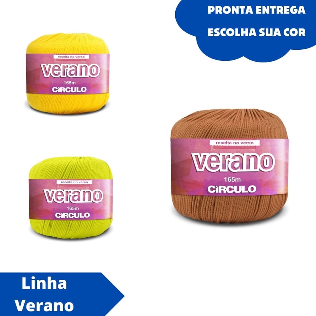 Linha Verano Circulo 50 Gramas Ideal P/ Crochê - Tricô - Biquinis