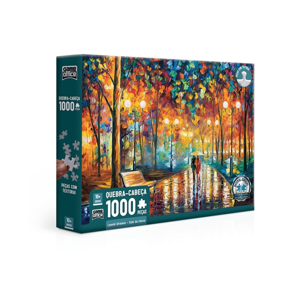 Quebra Cabeça 1000 peças Leonid Afremov Som da Chuva