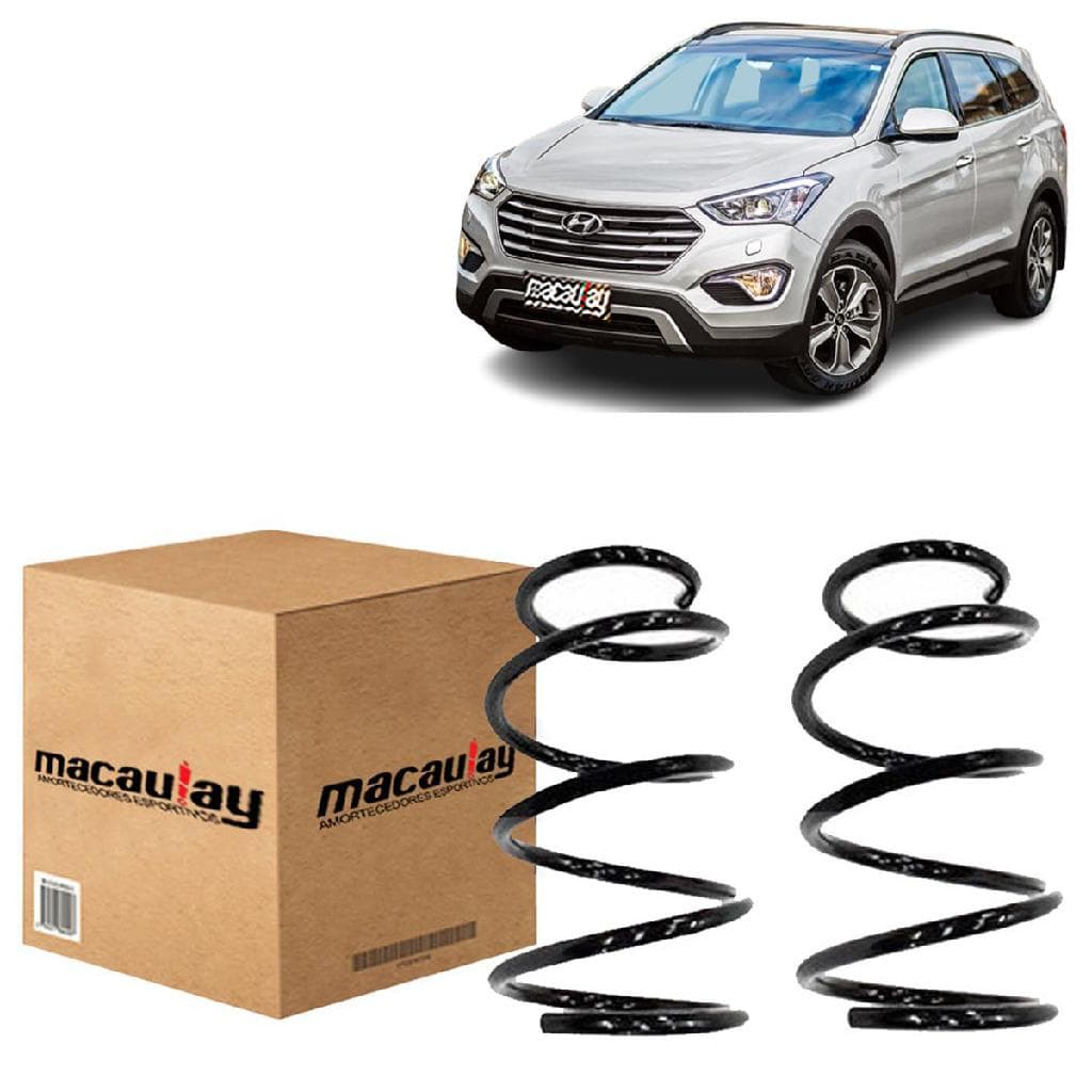 PAR DE MOLAS BLINDADAS TRASEIRA HYUNDAI GRAND SANTA FE