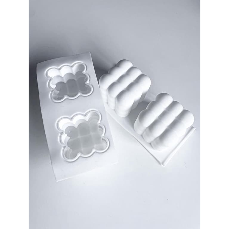 Molde de Silicone Big Bubble 2 Cavidades para Velas Artesanais
