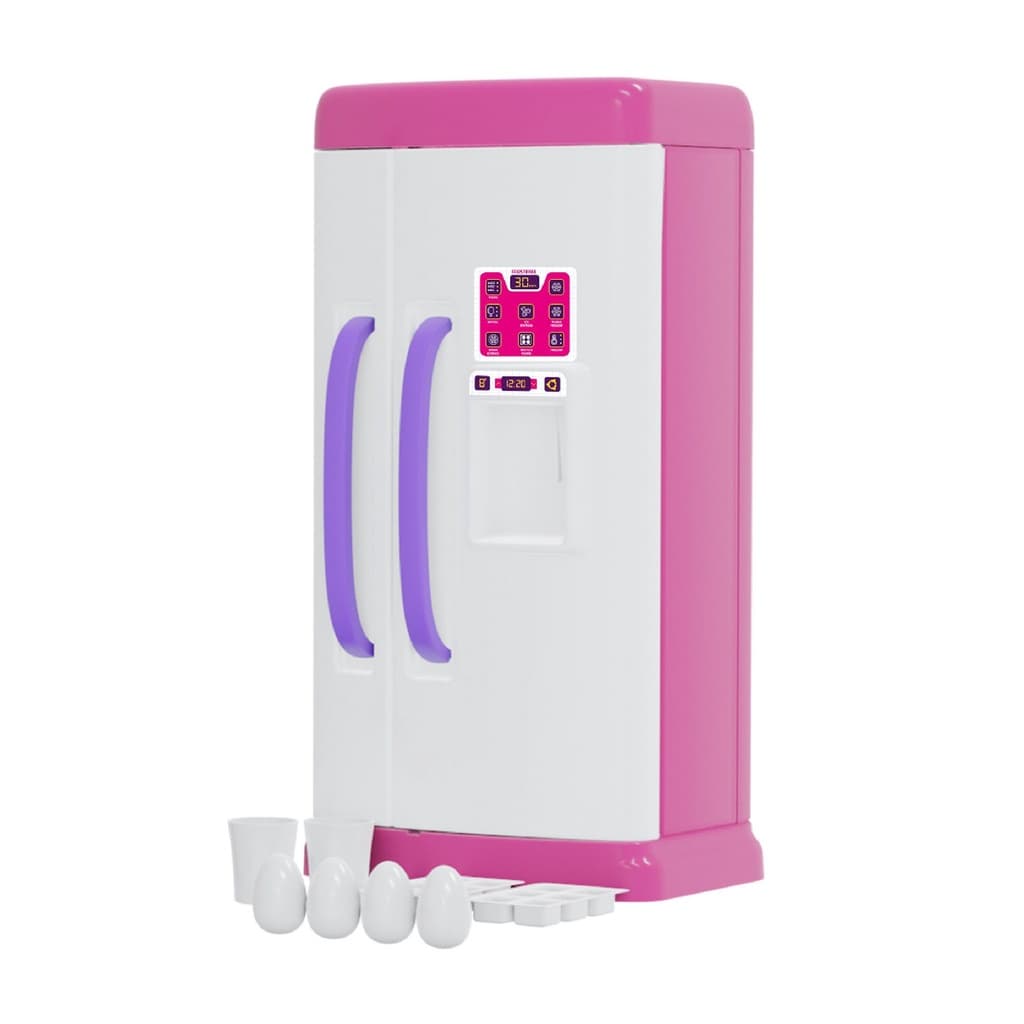 Geladeira Infantil Faz de Conta Para Meninas Rosa
