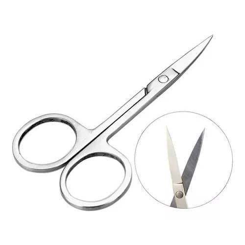 Tesourinha Aco Inoxidavel Ponta Fina Cilios e Sombrancelha