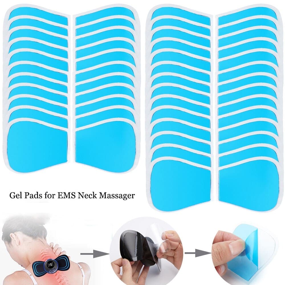 Salorie 30Pcs Almofadas De Gel Para Ems Massager Exercitador De Pescoço Substituição Estimulador De Músculos Adesivo Acessório