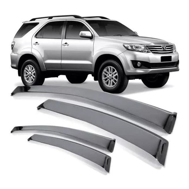 Calha De Chuva Defletor Chuva Hilux Sw4 2005 A 2015 4 Portas Fume Tiger TY3660