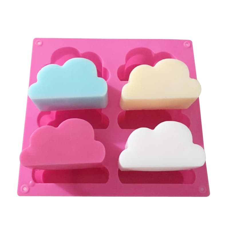 Molde De Silicone Em Forma De Nuvem Para Bolos De Mousse Moldes De Geléia De Sabão Gelo Cubos