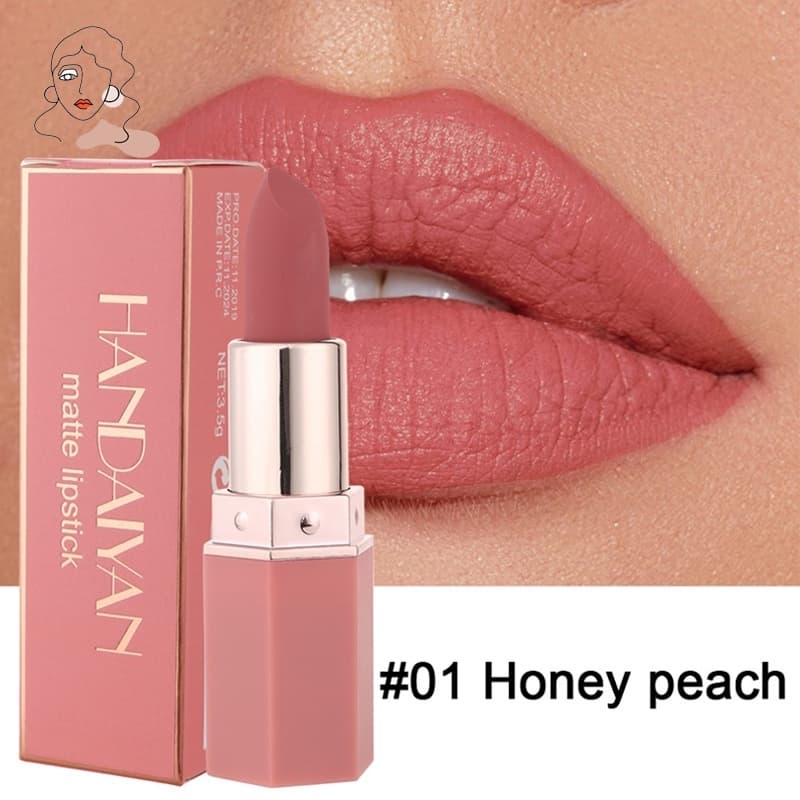 6 Cores Maquiagem Baton Matte Lipstick À Prova D'água Bálsamo De Longa Duração Red Pink Velvet Nude Lipsticks Cosméticos Femininos