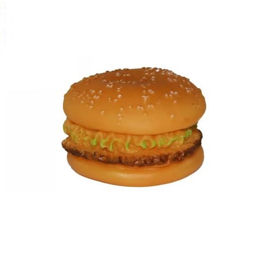 Brinquedo para Cães Hambúrguer com Som 8X4,5cm de Ø