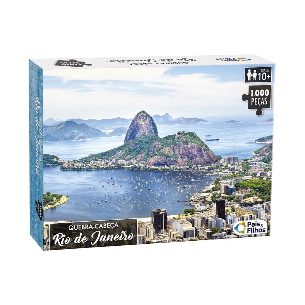 Quebra Cabeça Rio de Janeiro/São Paulo 1000 Pçs Pais e Filhos