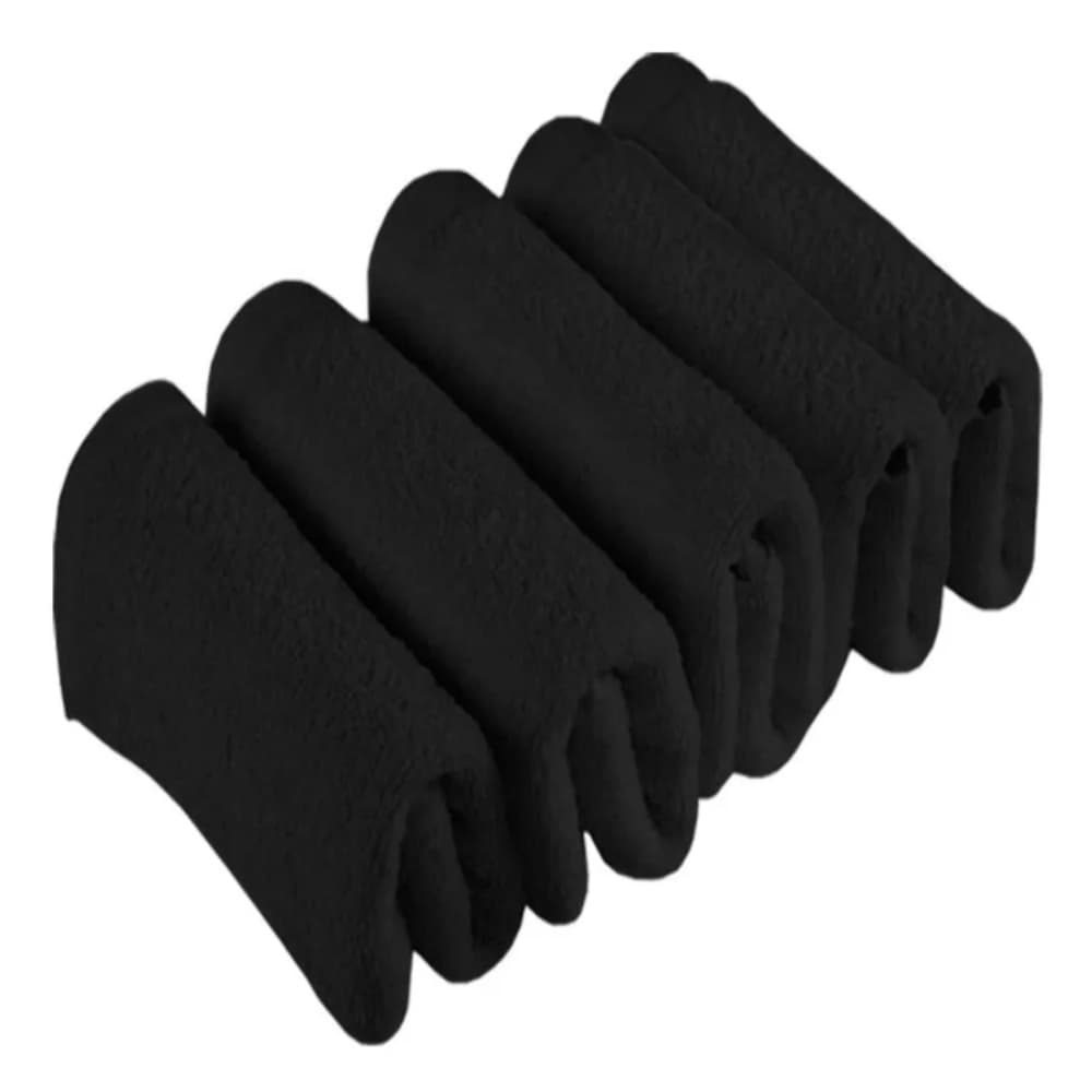 Kit com 5 Unidades de Toalha Preta
