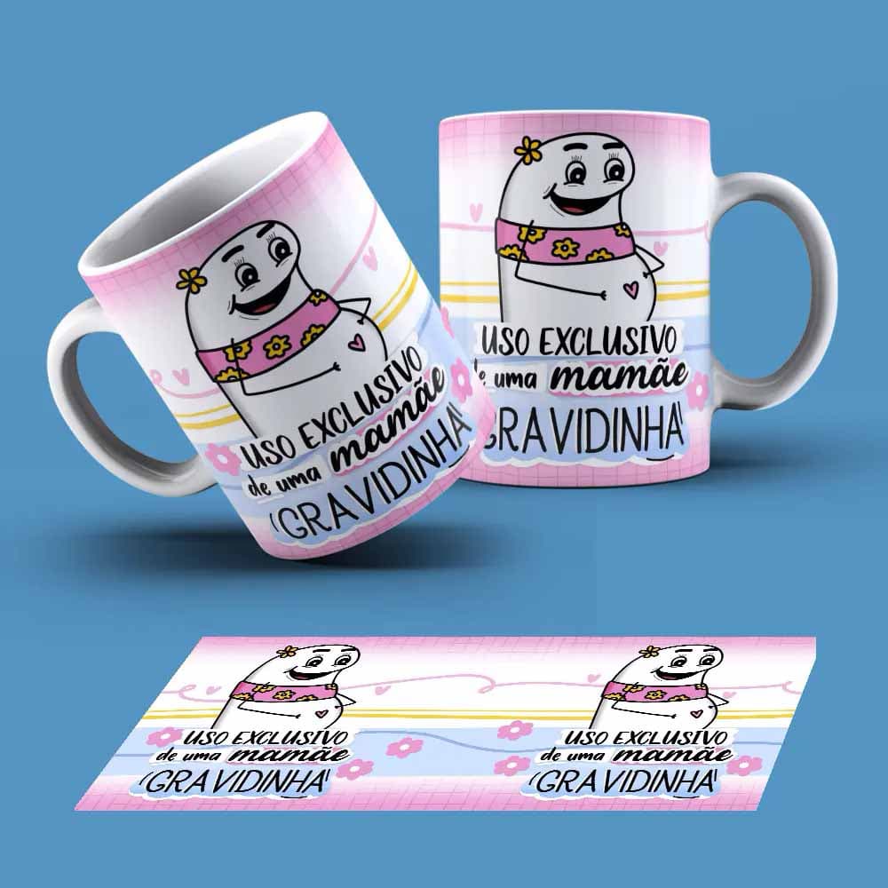 Caneca Flork Tema Mãe Personalizada Com Nome Ref (31718)