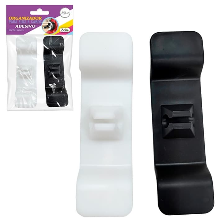 Kit Clip Organizador De Cabos Eletrodomésticos  Fios 4 Peças Autoadesivo