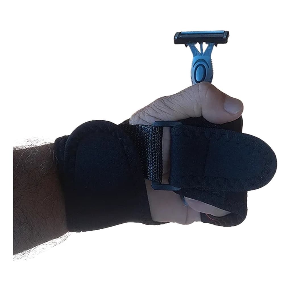 Adaptador Luva Mão Apoio Colher Parkinson Avc Tremor Punho