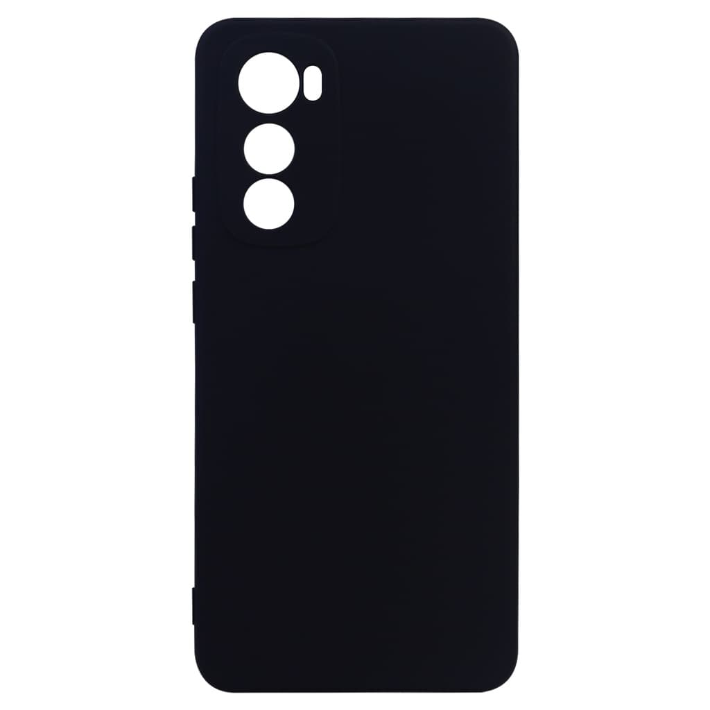Capa Aveludada Preta + Película De Hydrogel HD Compatível Para Moto Edge 30 Xt2203 Tela 6.5