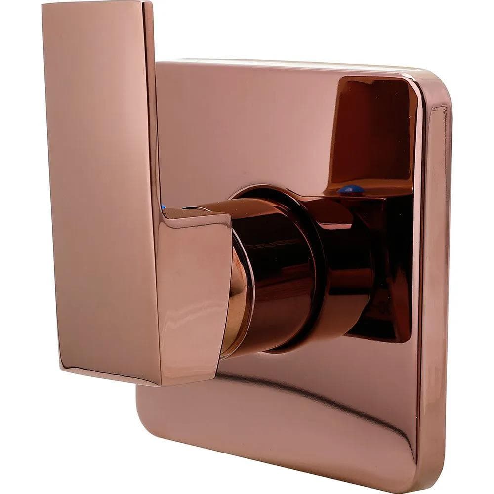 Misturador Monocomando para Chuveiro Ducha Quadrado Rose