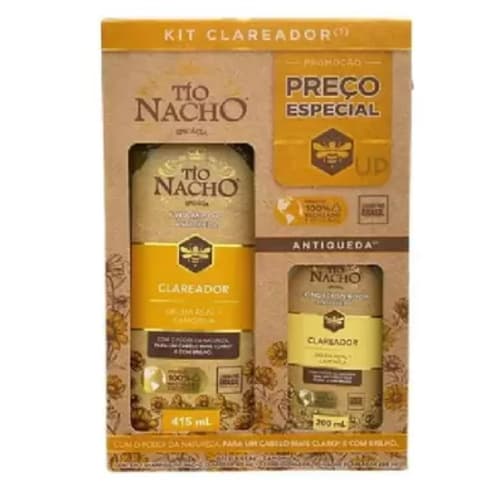 Kit Tio Nacho Clareador (1 SHAMPOO DE 415ml + 1 CONDICIONADOR DE 200ml)